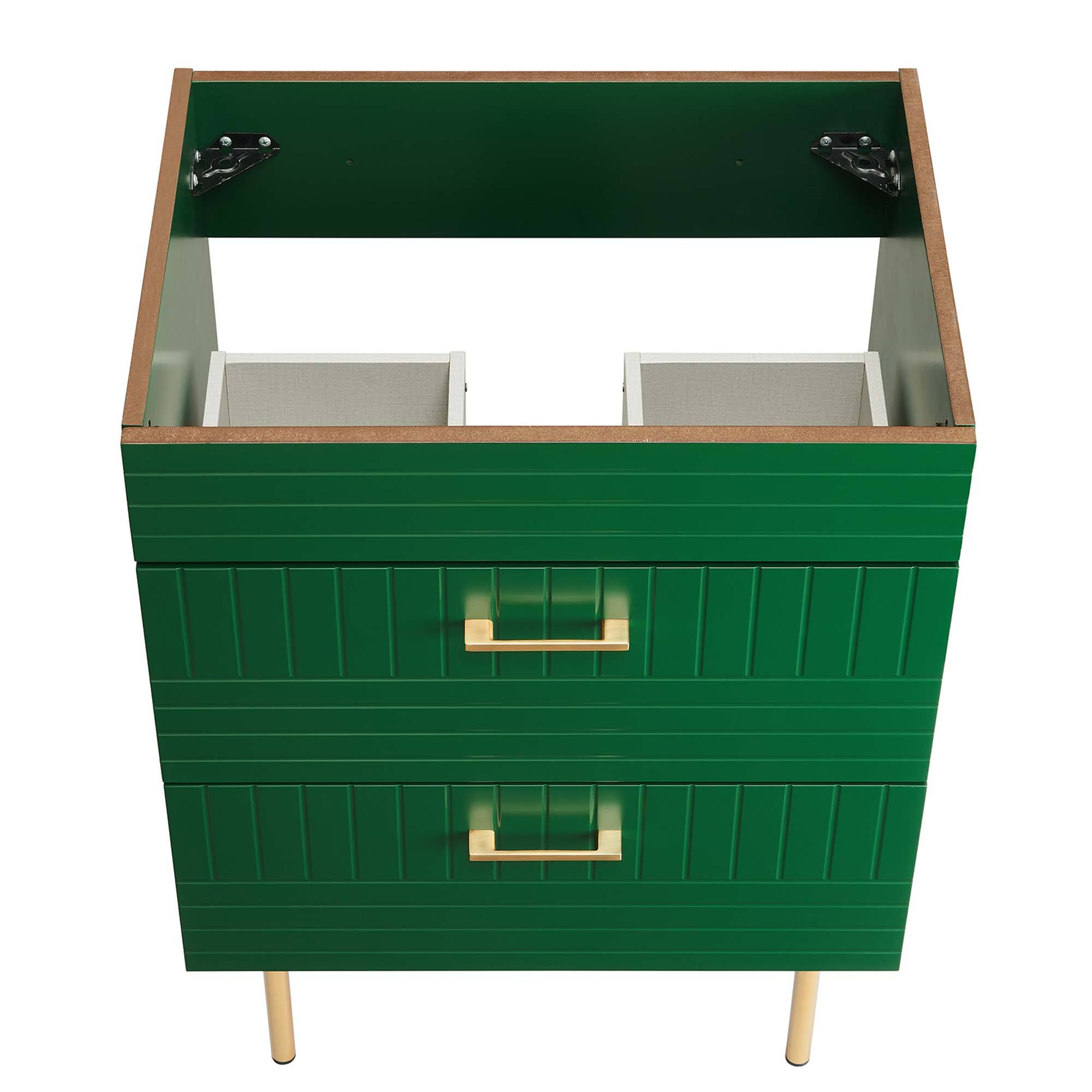 Alt View 4. Modway - Daybreak 24" Bathroom Vanity Cabinet (Sink Basin Not Included) by Modway - Green.