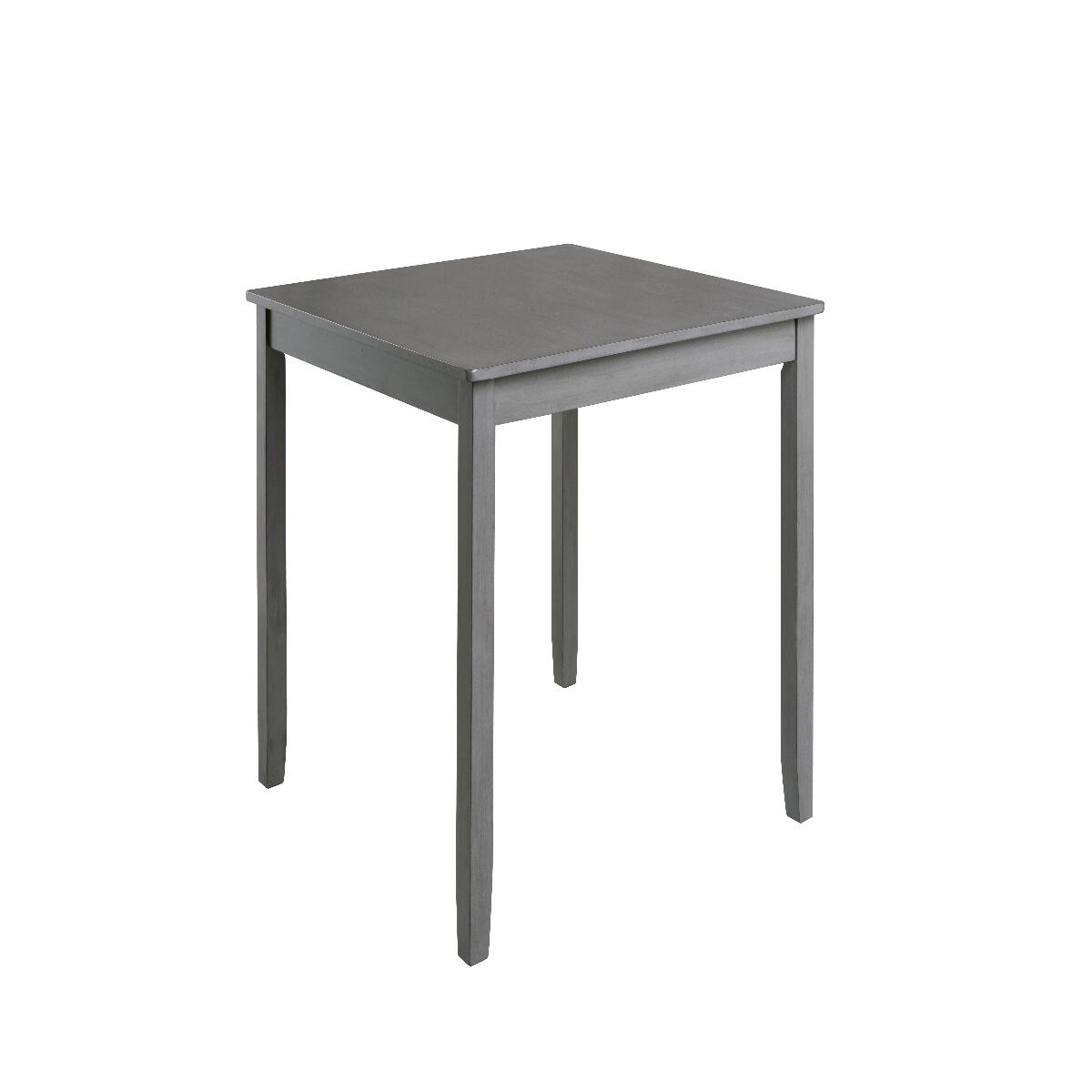 Alt View 6. Loheer - Loheer 5-Piece Dining Table Set for 4, Modern Grey Square Table with Upholstered Chairs - Grey.