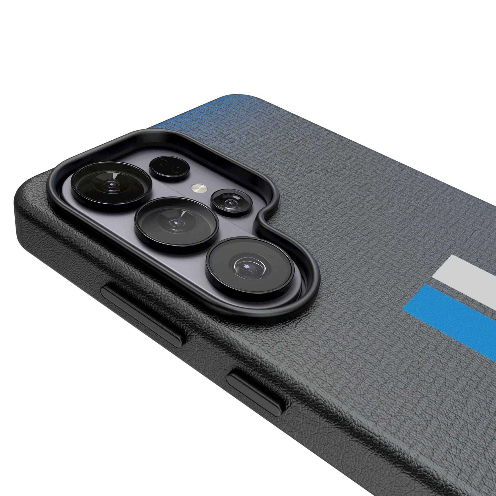 Alt View 2. Keyscaper - Detroit Lions Historic Collection 1961-1969 Galaxy Magnetic Bump Case - S25 Ultra - Black.