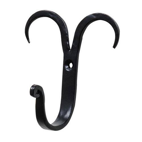 Front. BreeBe - Ram Hook - 3" - Black.