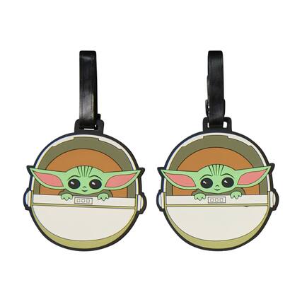 Front. Ful - Star Wars Grogu 2-Piece Luggage Tag Set - MULTI.