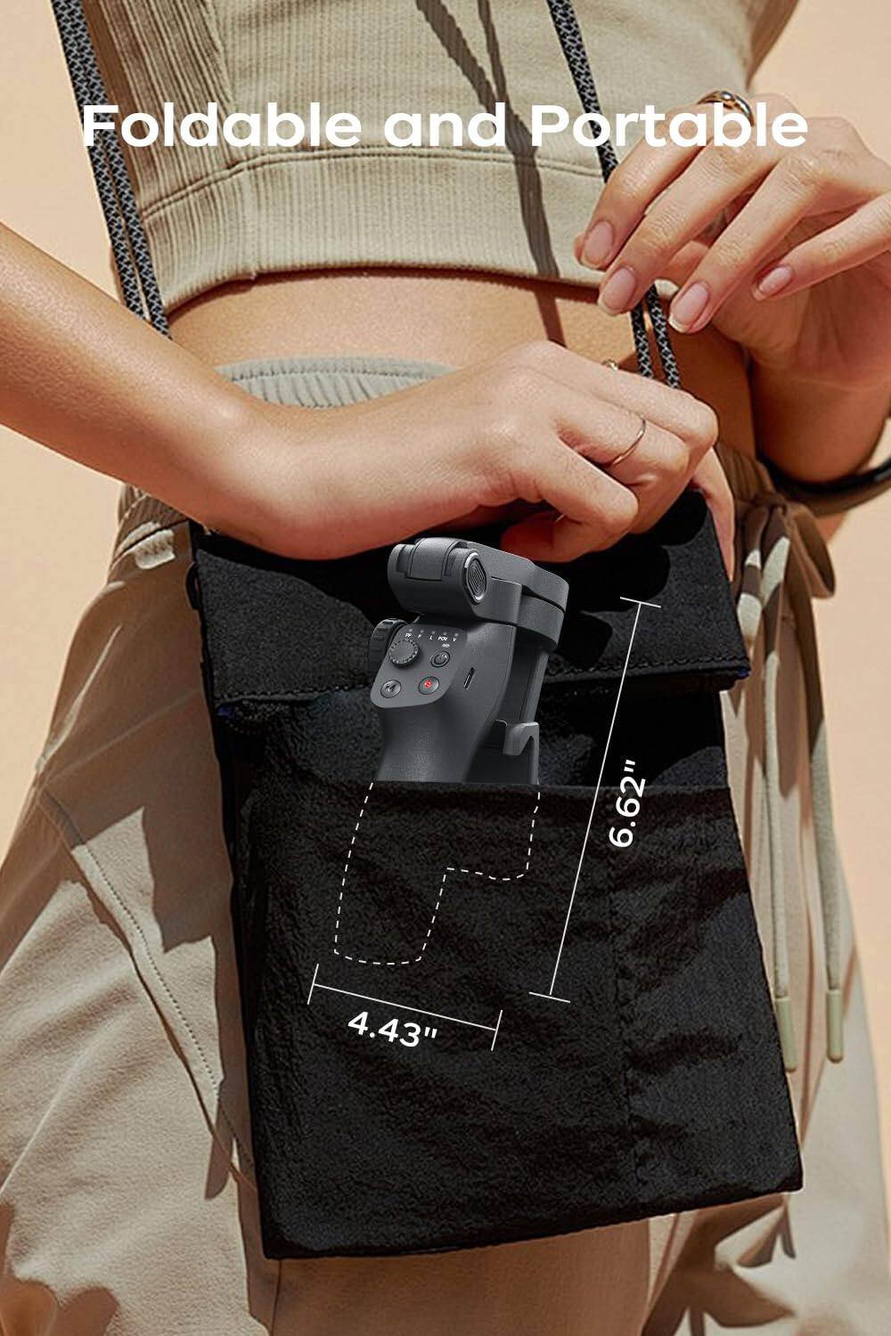 Foldable and Portable  
6.62" x 4.43"