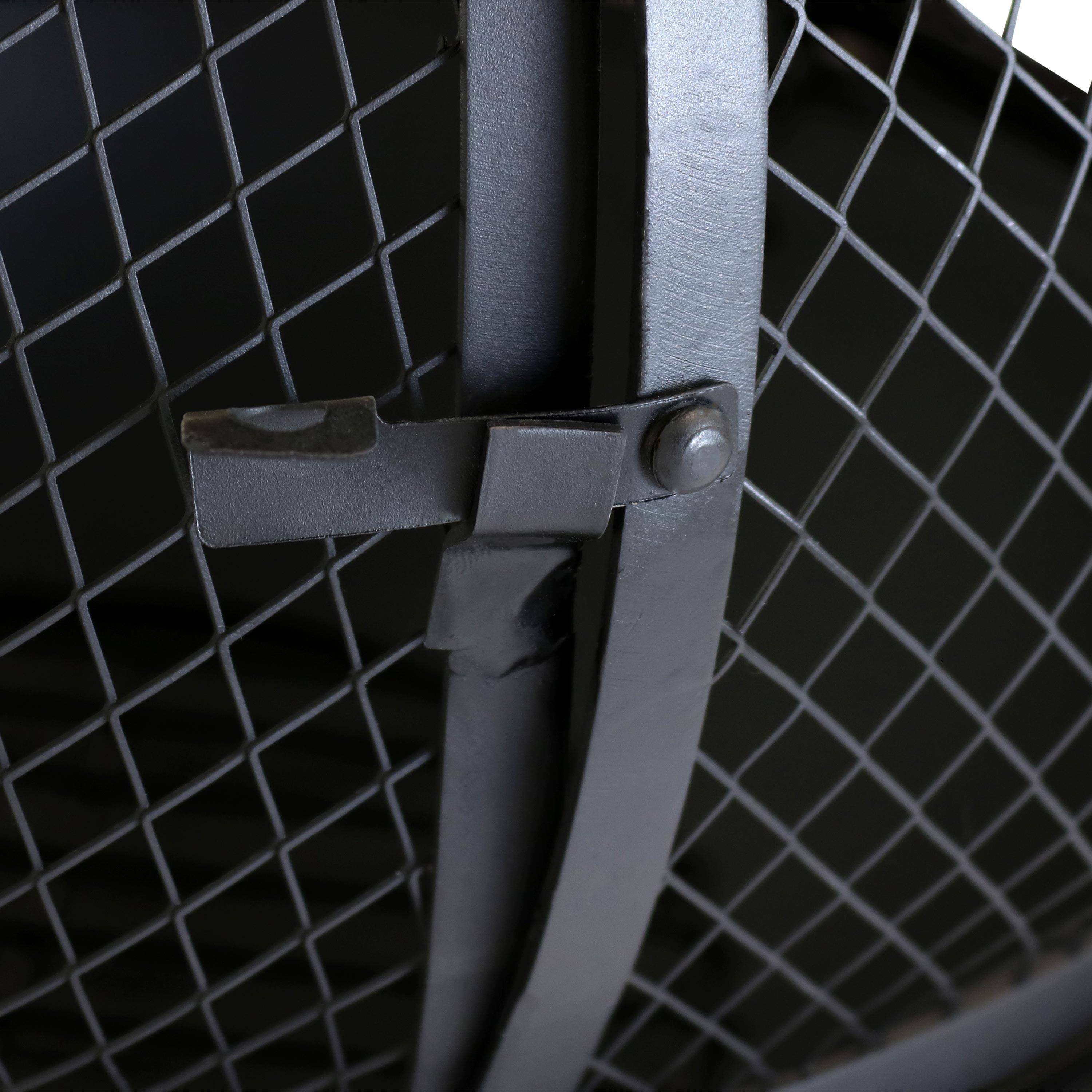 Alt View 4. Sunnydaze - Steel Wood Burning Chiminea with Rain Cap - 66 in - Black.