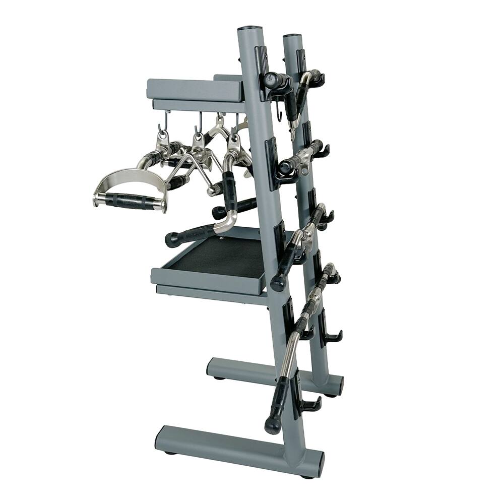 Alt View 2. Power Systems - Multi-Purpose Revolving V Bar – Chrome Press Down & Pull Attachment - Black.