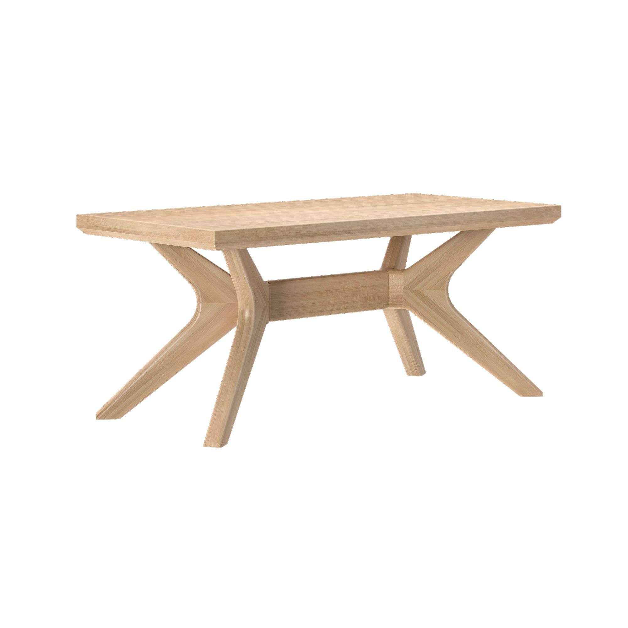 Alt View 2. Plank+Beam - Verso Rectangular Coffee Table (40in x 20in / 1020mm x 510mm), Blonde - Blonde.