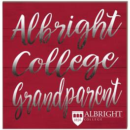 Jardine - Albright Lions 10'' x 10'' Grandparent Plaque - Red