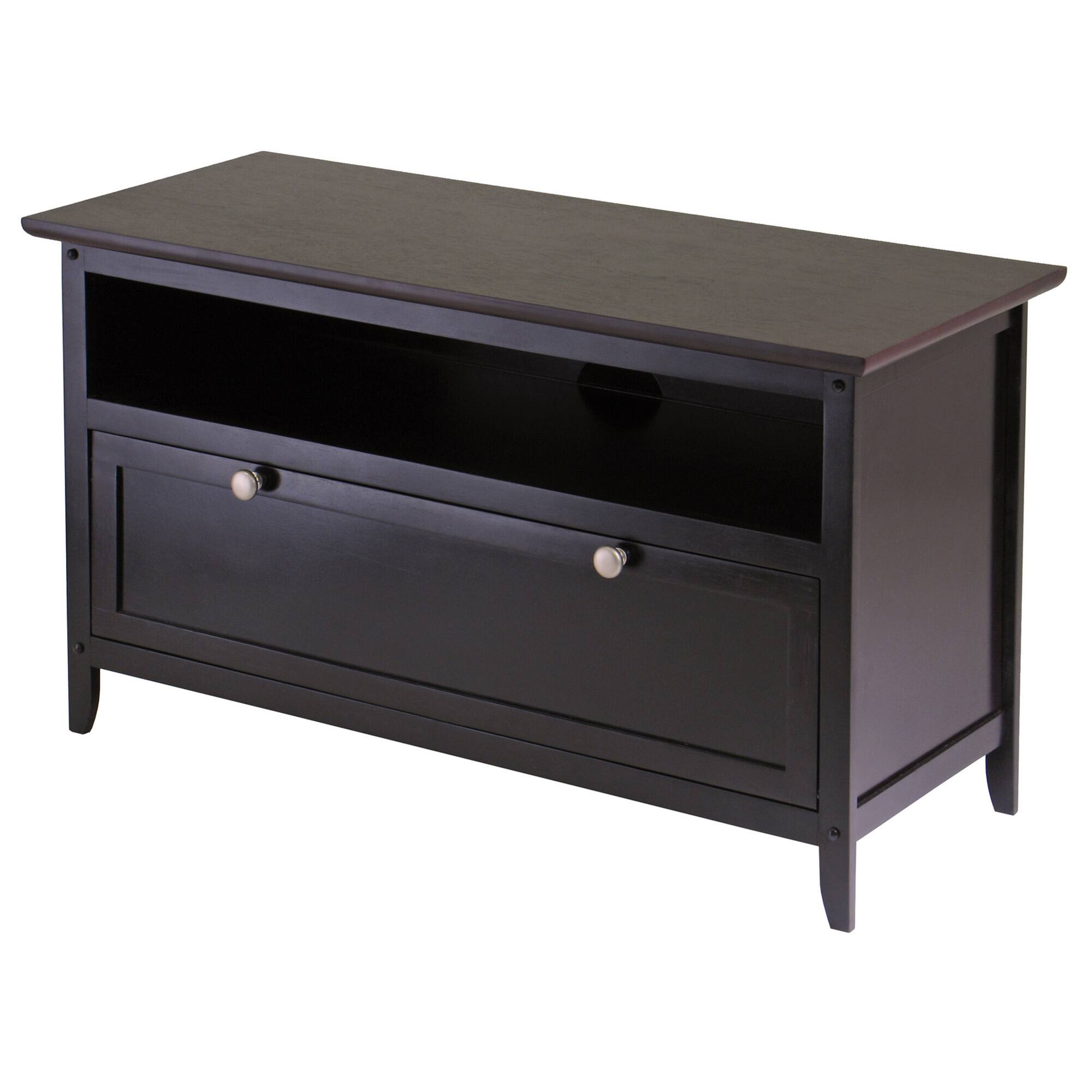 Front. Winsome Wood - Zuri TV & Media Stand - Espresso.