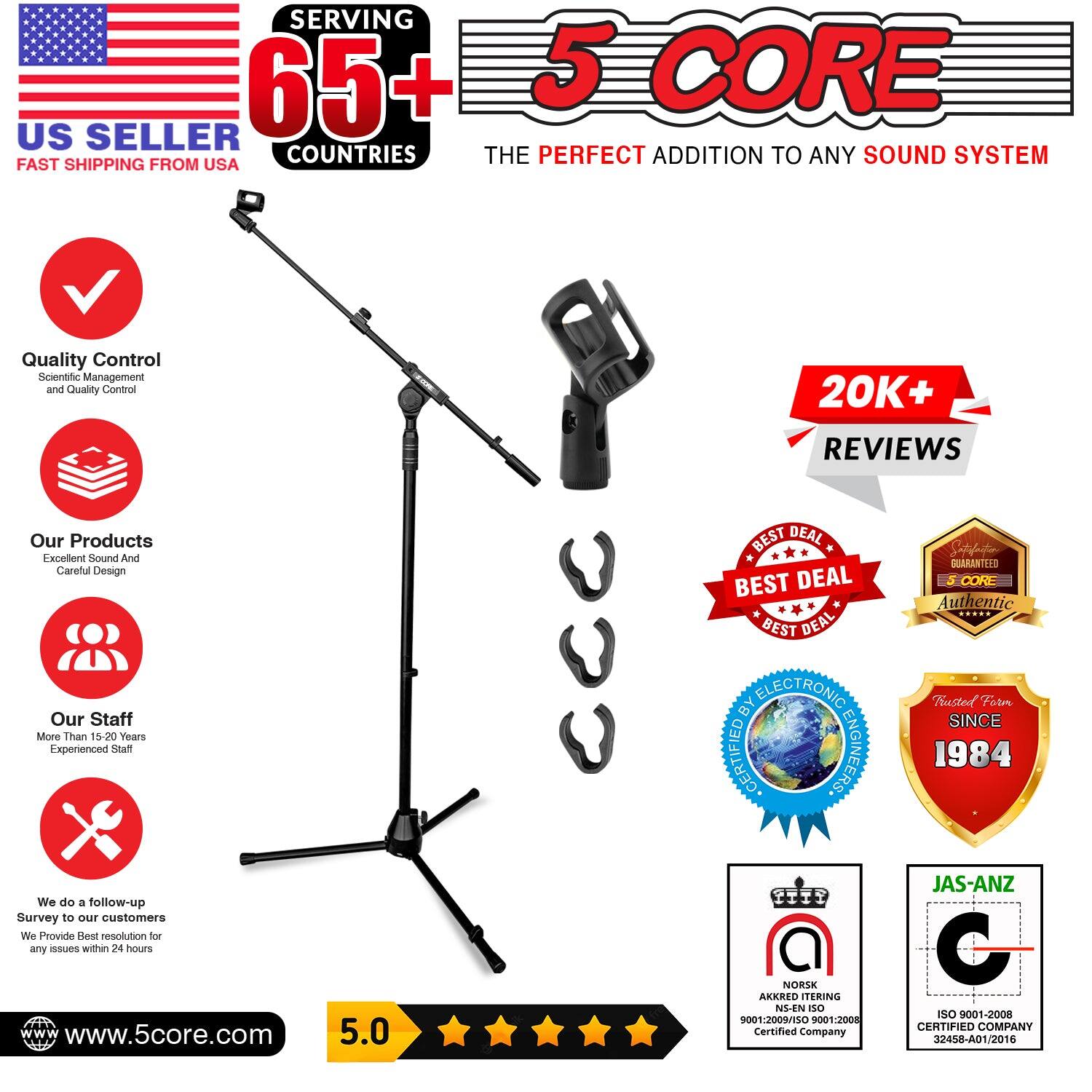 SERVING 65+ COUNTRIES
5 CORE
US SELLER
FAST SHIPPING FROM USA
THE PERFECT ADDITION TO ANY SOUND SYSTEM
Quality Control
Scientific Management and Quality Control
Our Products
Excellent Sound And Careful Design
Our Staff
More Than 15-20 Years Experienced
We do a follow-up Survey to our customers
We Provide Best resolution for any issues within 24 hours
www.5core.com
5.0
20K+ REVIEWS
BEST DEAL
Satploto
GUARANTEED
BEST DEAL
CORE
Authentic
BEST DEAL BY ELECTRONIC
Fusted Fotn
SINCE
CERTIFIED ENGINEERS
1984
JAS-ANZ
TTT
I NORSK
AKKRED ITERING
NS-EN
do ISO 9001-2008
001:2009/150
001-2008
Certified
CERTIFIED COMPANY
Company
32458-401/2016