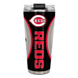 Great American Products - Cincinnati Reds 32oz. Big Slim Game Ball Travel Tumbler - White