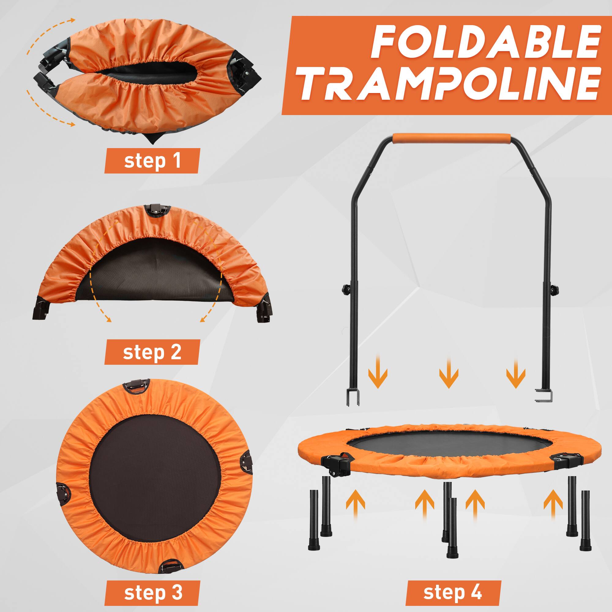FOLDABLE TRAMPOLINE
step 1
step 2
step 3
step 4