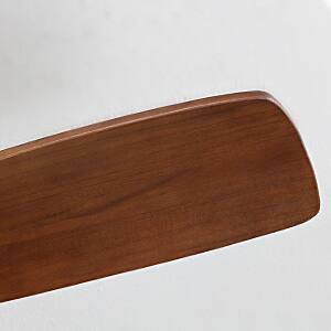 Angle. APRILSOUL - 52-in Flush Mount Ceiling Fan Ultra Quiet DC Motor Remote LED 3 Color - Black.