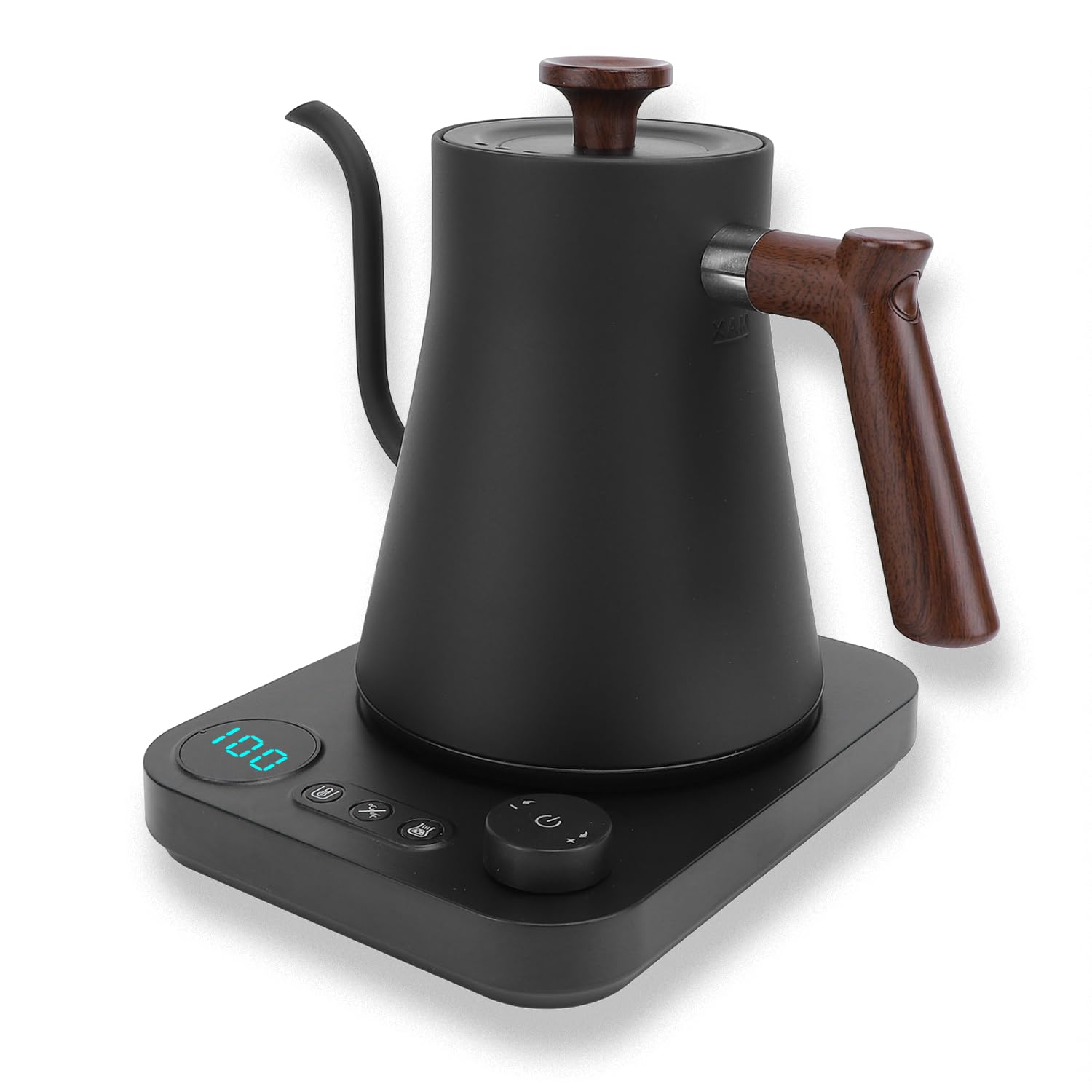 Alt View 9. Dapper Styles - Electric Gooseneck Tea Kettle With Temperature Control 1200w Coffee Auto Shut Off Fast Heating Stainless St... - Black.