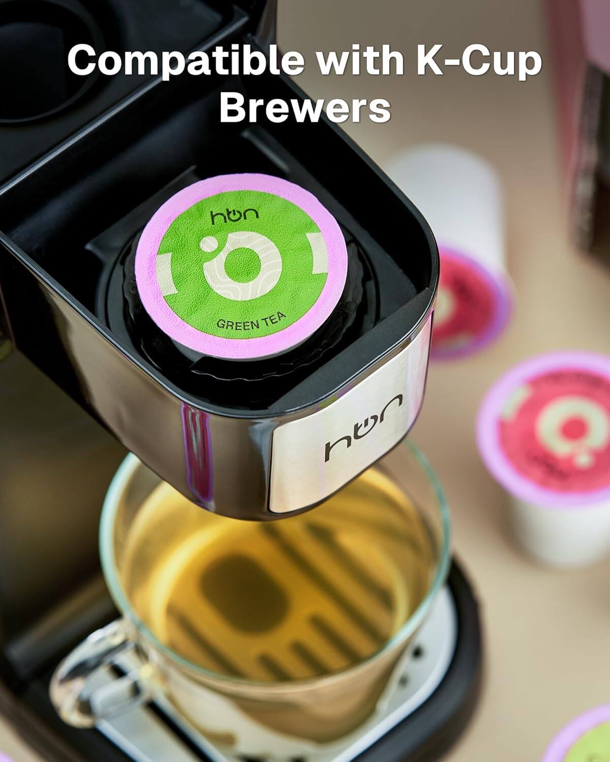 Compatible with K-Cup Brewers

hun GREEN TEA