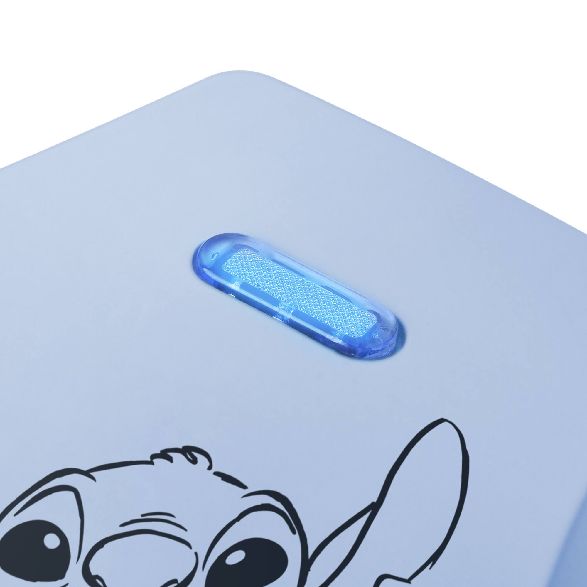 Back. Disney - Lilo & Stitch 4" Mini Waffle Maker - Sun Sand Sea - Blue.