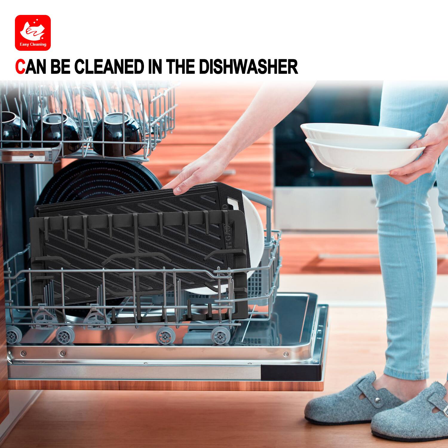 Lany Cleaning can be cleaned in the dishwasher.