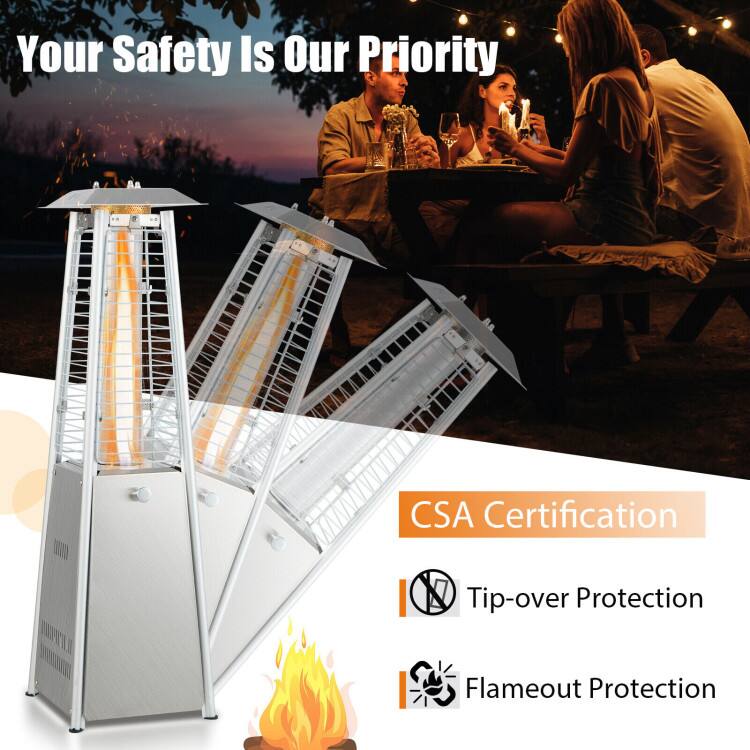 Your Safety Is Our Priority

CSA Certification

- Tip-over Protection
- Flameout Protection