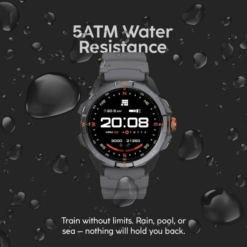 5ATM Water Resistance

Train without limits. Rain, pool, or sea – nothing will hold you back.