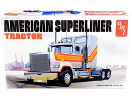 Skill 3 Model Kit American Superliner Semi Tractor 1/24 Scale Model by AMT - Multi