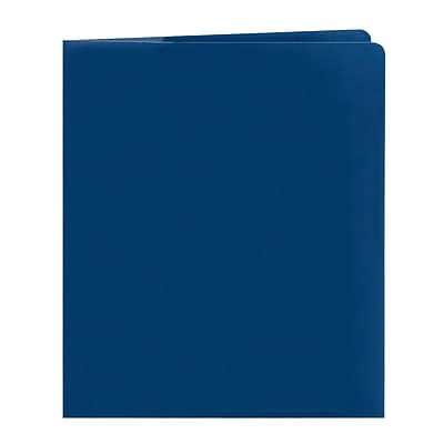 Alt View 4. Smead - Lockit 2-Pocket Presentation Folders, Dark Blue, 25/Box - Dark Blue.