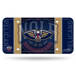Rico Industries - New Orleans Pelicans Standard 12x6 Metal License Plate Auto Tag - Multi