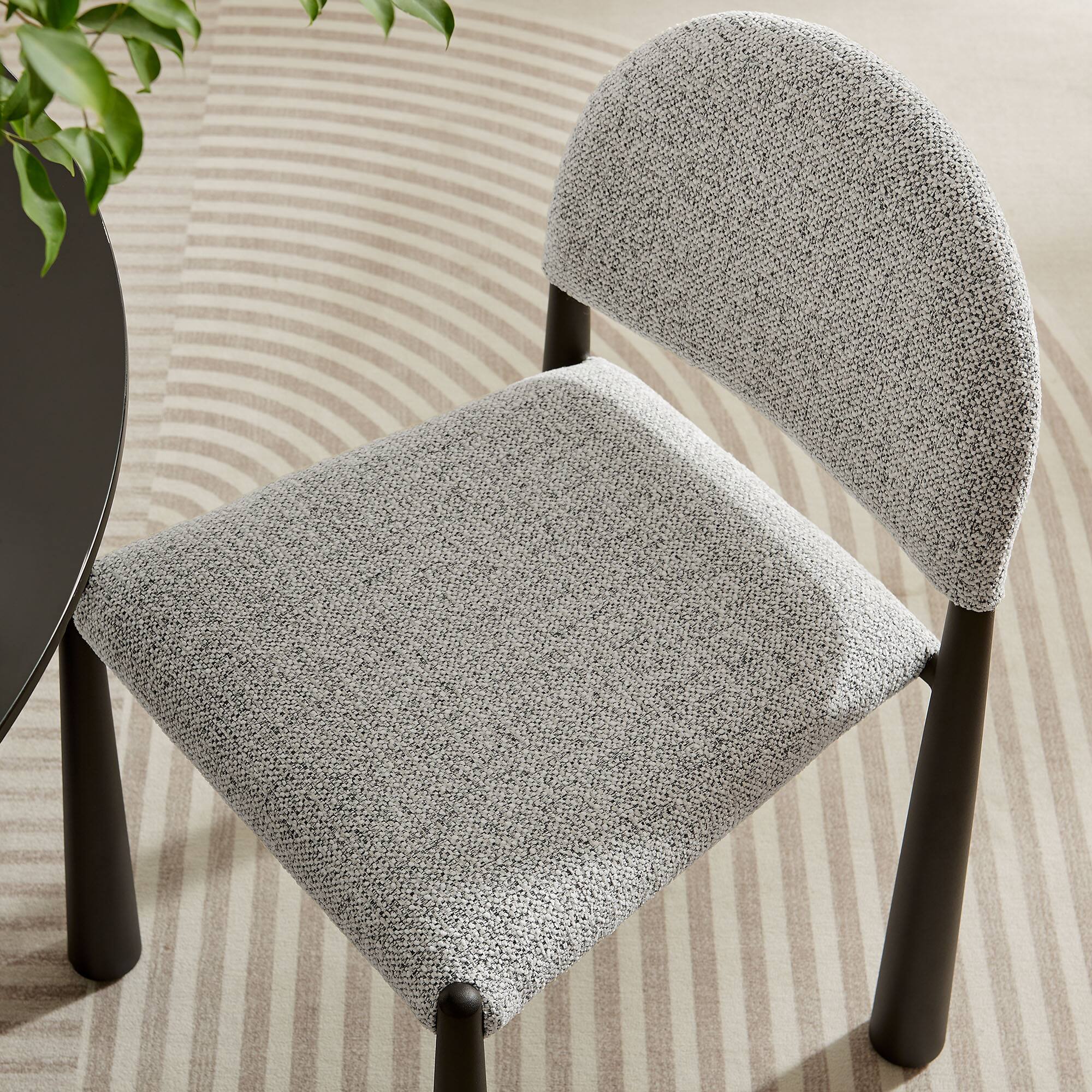Alt View 6. Modway - Hayley Upholstered Fabric Dining Side Chair by Modway - Brown.