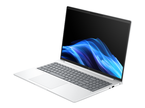 Front. HP - HP EliteBook Laptop Computer 16" WUXGA Intel Core Ultra 5 16 GB memory;256 GB - Glacier silver aluminium.