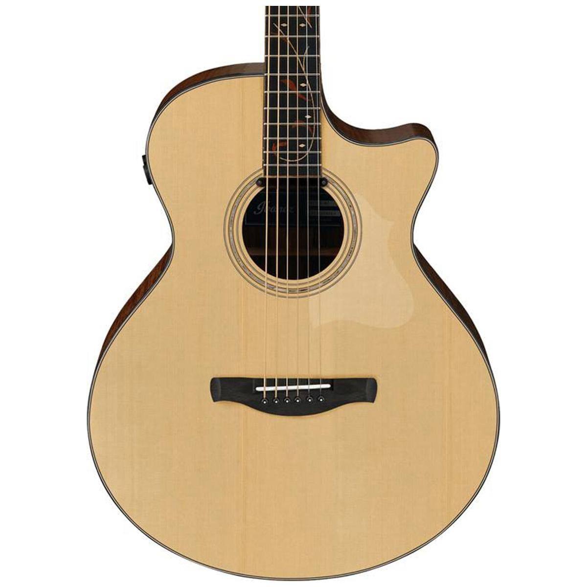 Alt View 1. Ibanez - Ibanez AE275BT Acoustic Electric Guitar, Katalox Fretboard, 27" Neck Scale, Natural Low Gloss.
