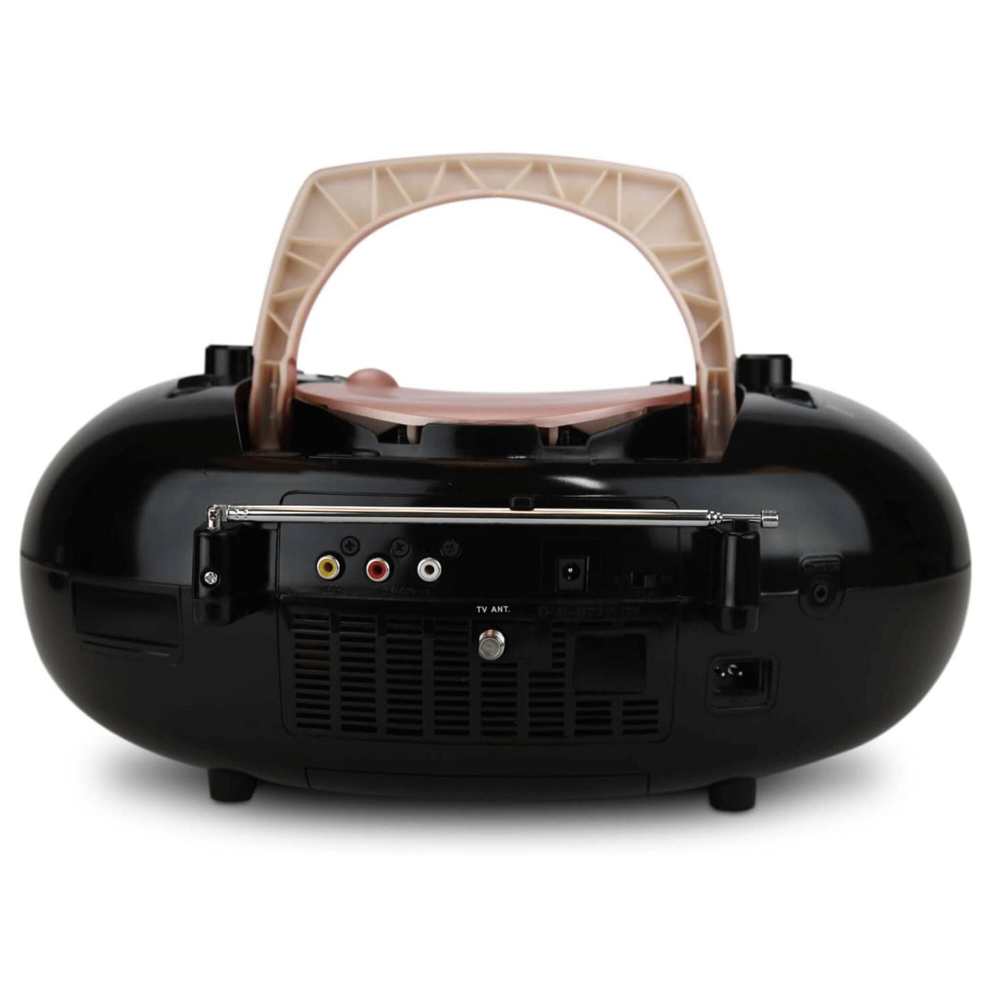 Back. Emerson - Emerson 7” Bluetooth® DVD Boombox with AM/FM Radio & Stereo Speakers - Rose Gold.