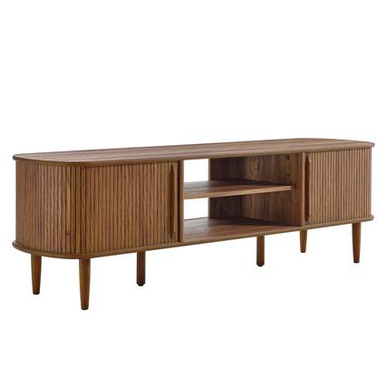 Front. Modway - Contour 63" Wood TV Stand by Modway - Walnut.