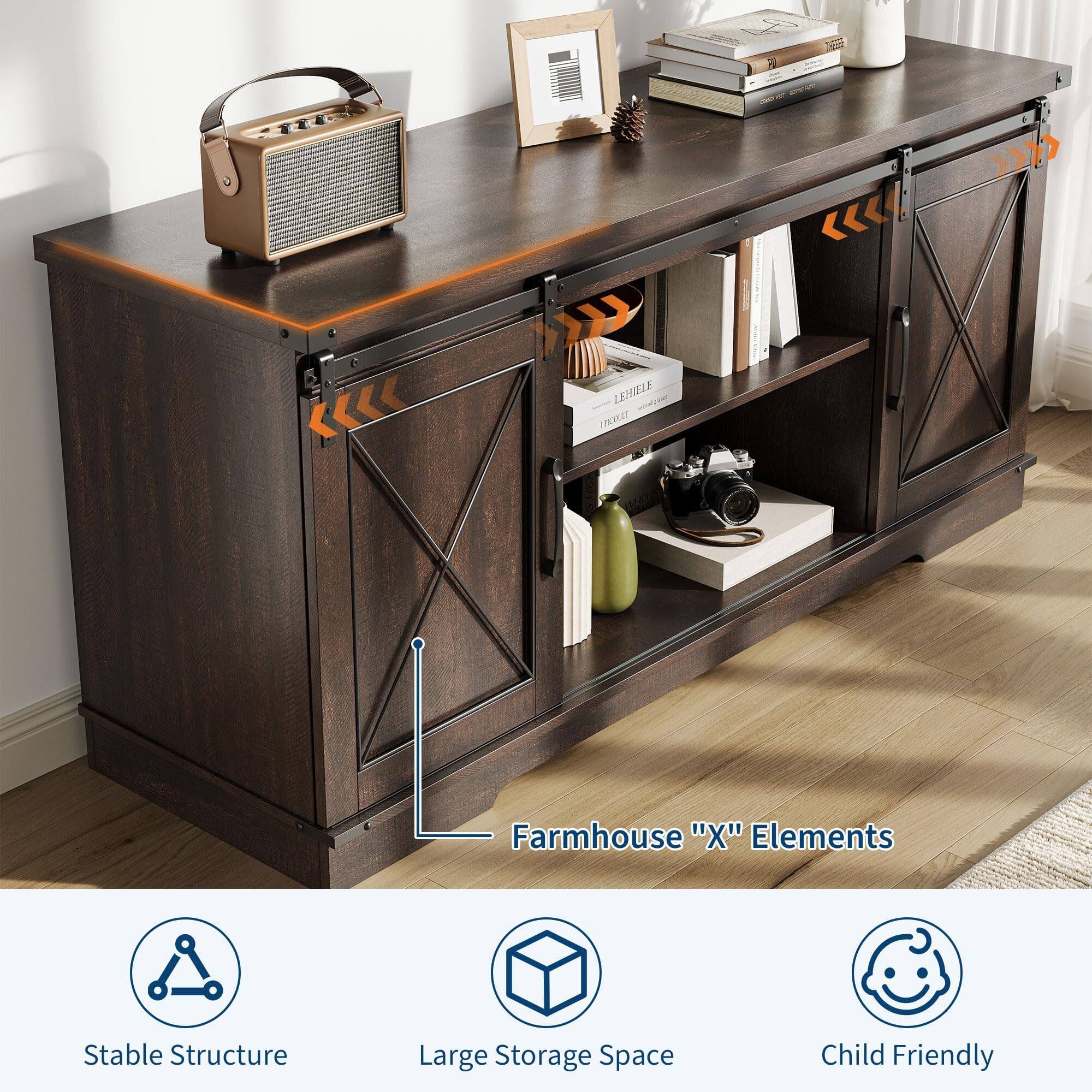 Farmhouse "X" Elements

- Stable Structure
- Large Storage Space
- Child Friendly