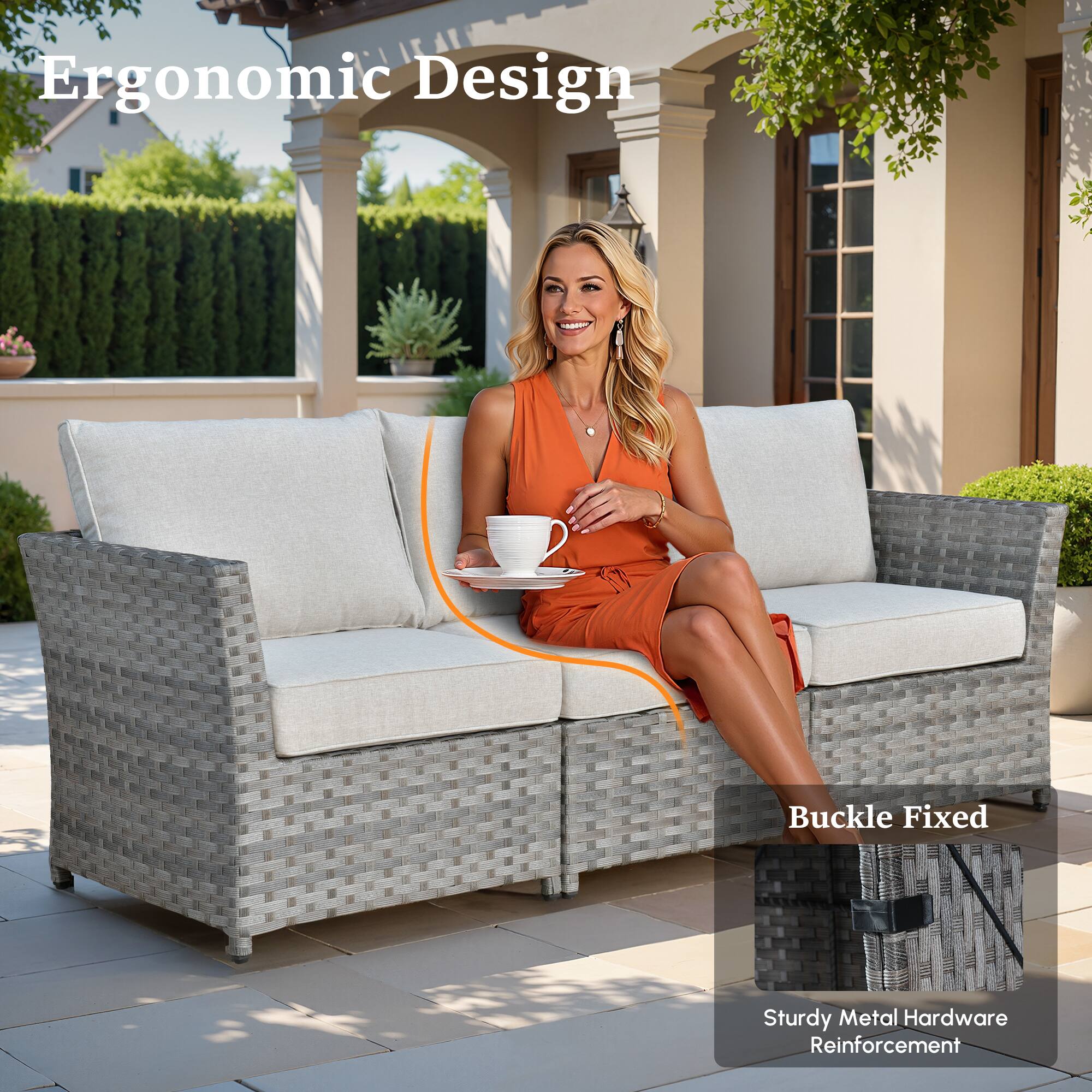 Ergonomic Design  
Buckle Fixed  
Sturdy Metal Hardware Reinforcement