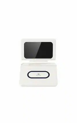 Front. RISOKEYS - RISOKEYS Multifunctional Separated Clock Wireless Charger - 3-in-1 Desk Alarm Clock Wireless Charging Station - White.