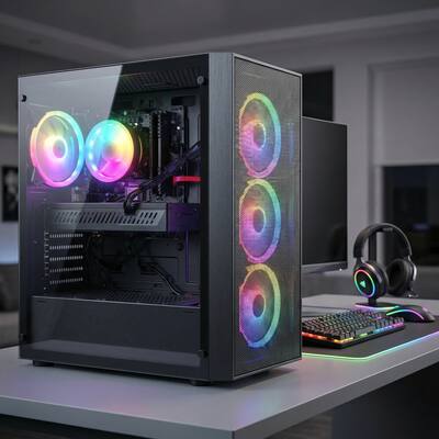 STGAubron Gaming PC Computer Desktop, Radeon RX 580 8G, Intel Core STGAubron Gaming PC Computer Desktop, Radeon RX 580 8G, Intel Core