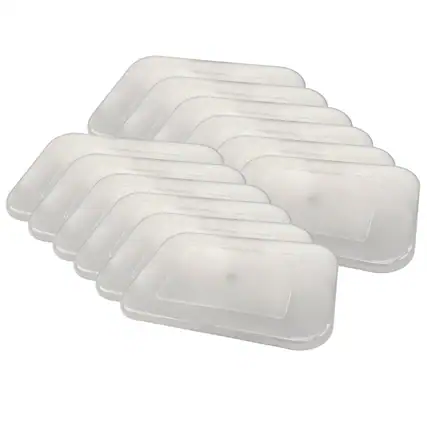 Front. Teacher Created Resources - Teacher Created Resources Clear Plastic Storage Bin Lid - Small, Pack of 12.