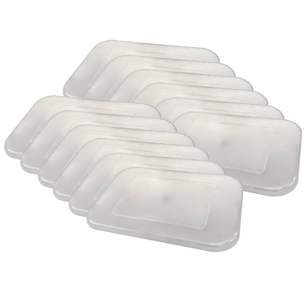 Front. Teacher Created Resources - Teacher Created Resources Clear Plastic Storage Bin Lid - Small, Pack of 12.