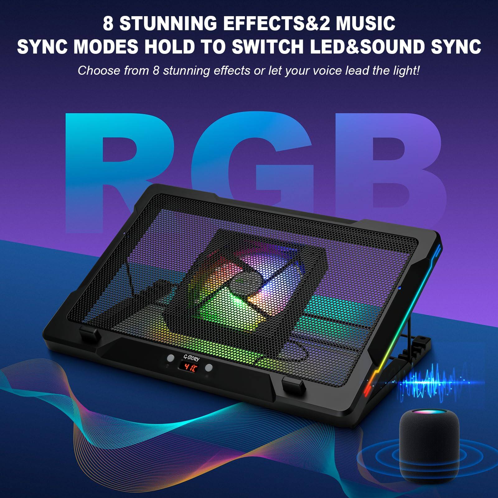 8 STUNNING EFFECTS & 2 MUSIC SYNC MODES HOLD TO SWITCH LED & SOUND SYNC

Choose from 8 stunning effects or let your voice lead the light!