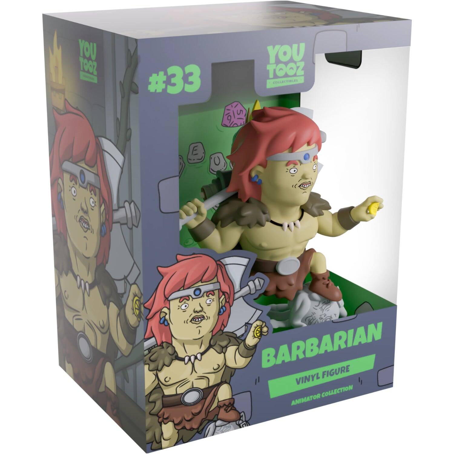 YOU TOOZ  
#33  
YOU TOOZ COLLECTIBLES  
BARBARIAN VINYL FIGURE  
ANIMATOR COLLECTION