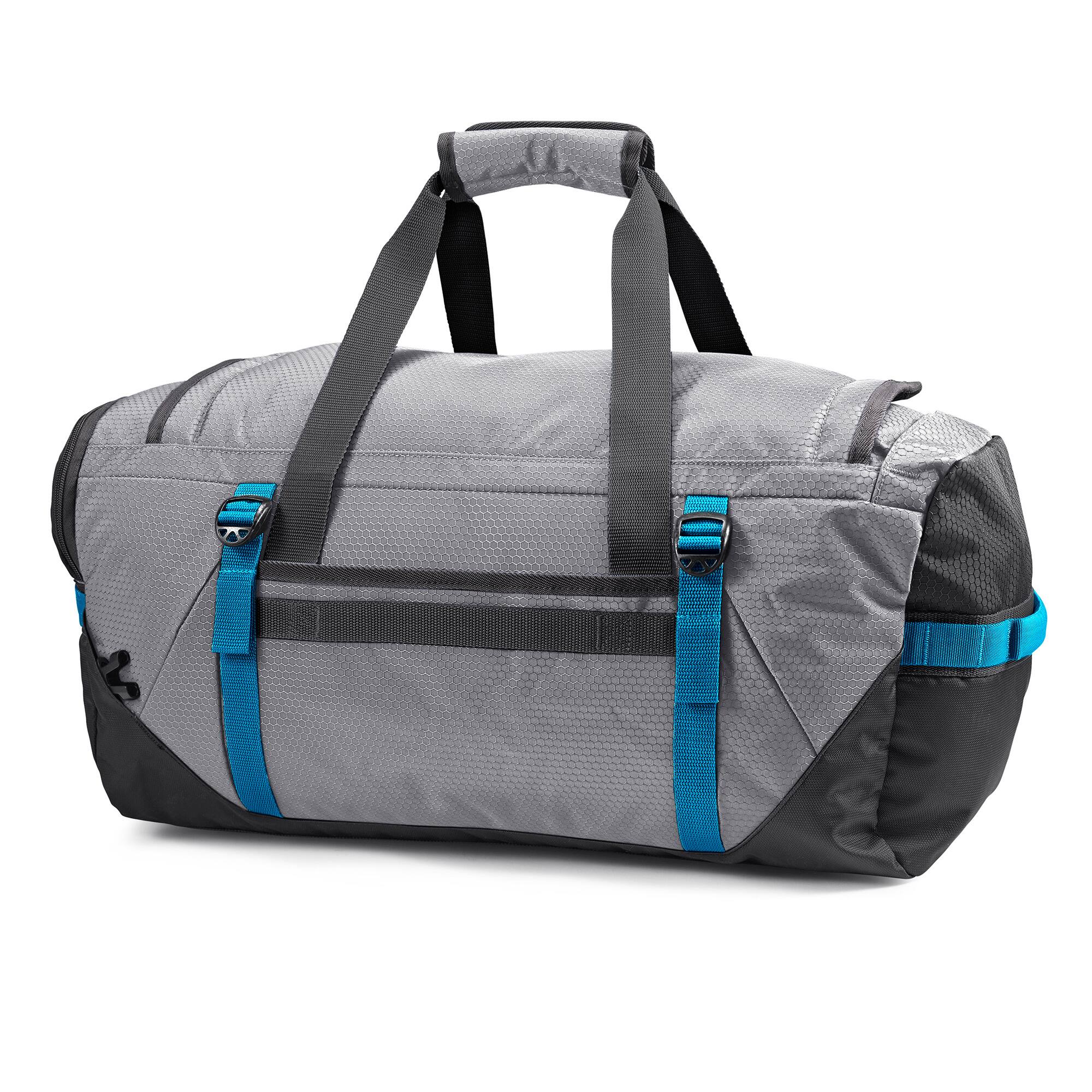 Alt View 10. High Sierra - High Sierra Fairlead Travel Overnight Duffel Backpack Gym Bag, Steel Gray/Blue - Steel Grey/ Mercury.