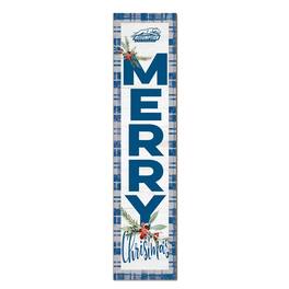 Jardine - Assumption Greyhounds 12'' x 48'' Outdoor Merry Christmas Leaner - White