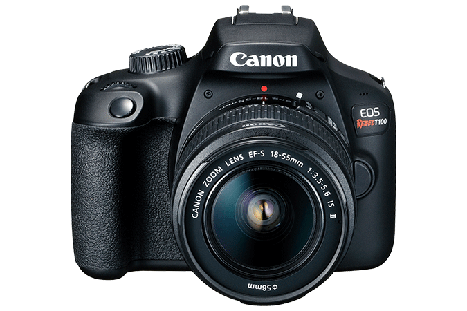 Canon EOS Rebel T100 EF-S 18-55mm Lens Zoom 1:3.5-5.6 Canon IS II 58mm