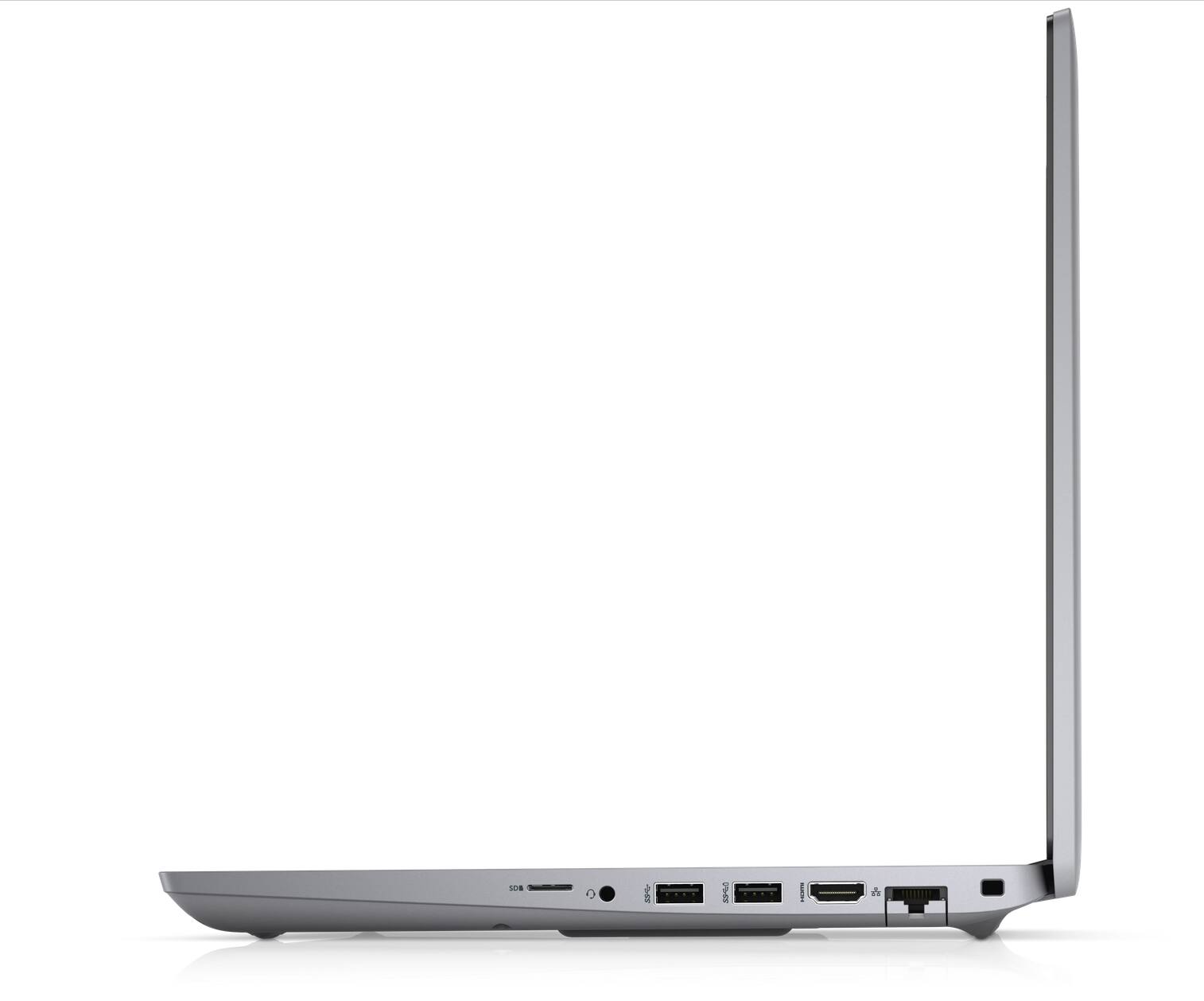 Alt View 3. Dell - WorkStation Laptop Precision 3561, Intel i5-11th Gen, 16GB RAM, 256GB NVMe, NVIDIA T600 GPU, Backlit KB, Webcam, Win 11 - Silver.