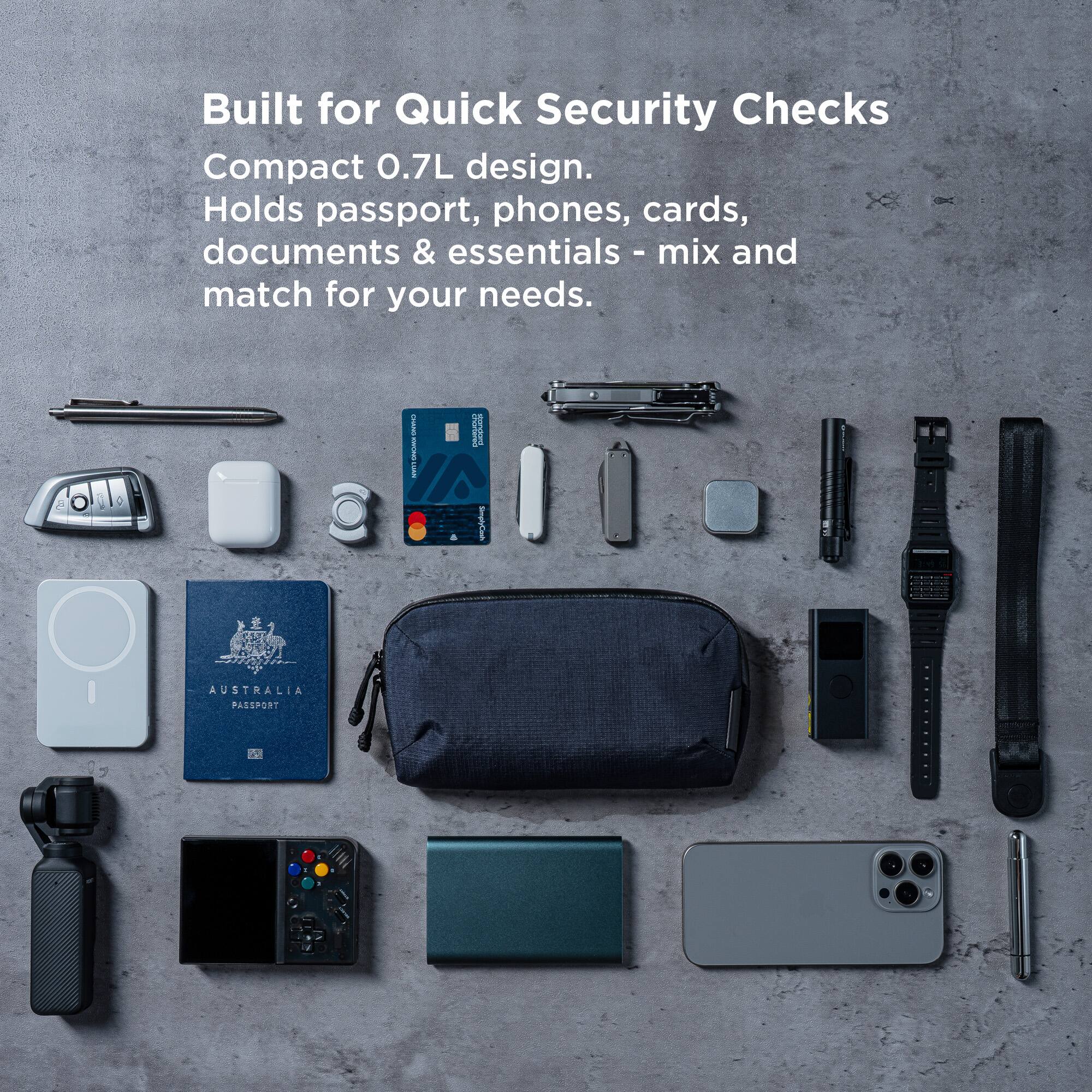 ALPAKA RFID Passport Holder & Crossbody Phone Bag Flight Pouch Pro
