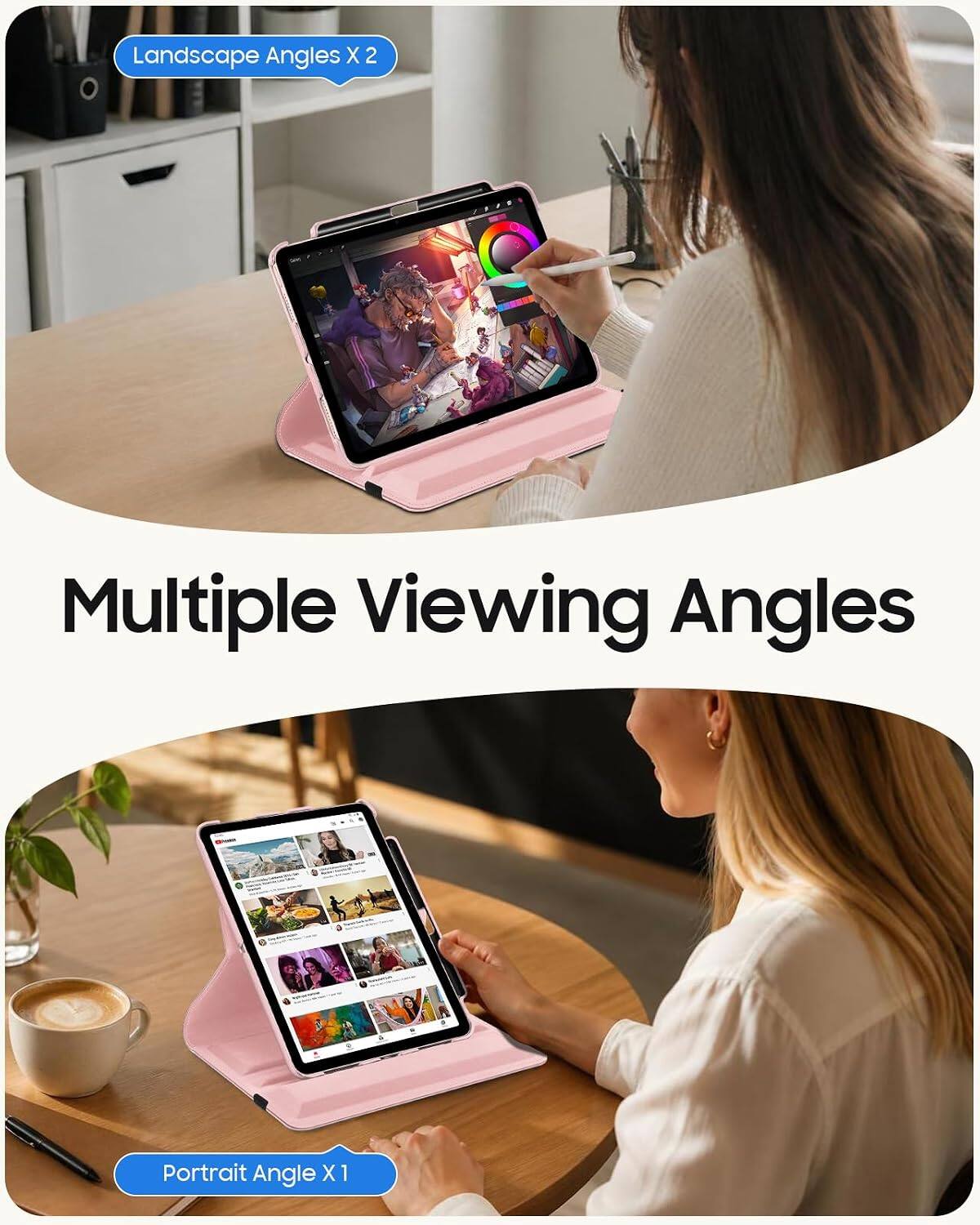 Landscape Angles X 2  
Multiple Viewing Angles  
Portrait Angle X 1