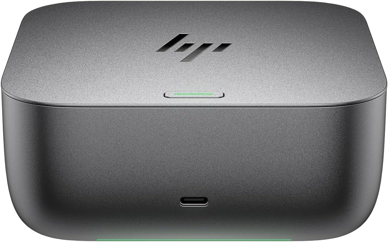 Alt View 3. HP - HP Thunderbolt 4 Ultra G6 Dock 180W USB-C Docking Station & Bundle w/DKZ Hub HDMI, DisplayPort & 2.5Gb Ethernet - Gray.