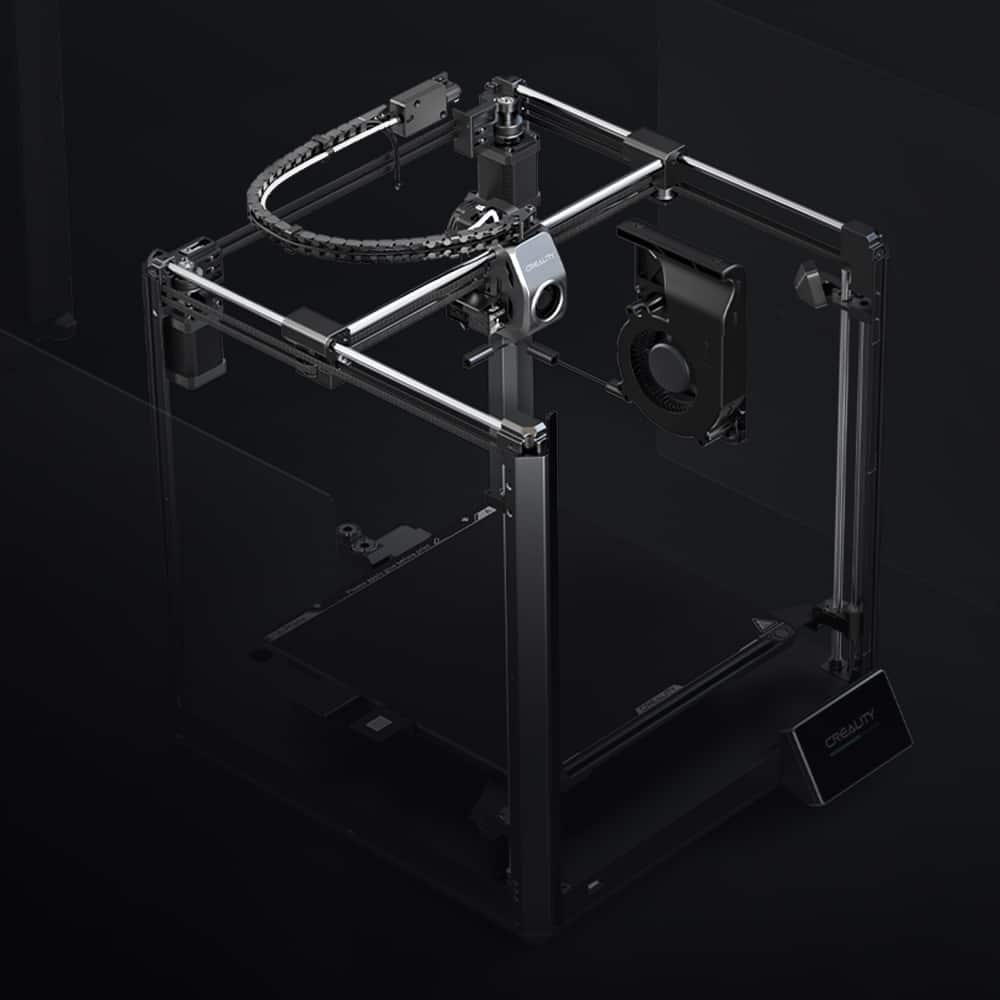 Alt View 16. Creality - K1 Max Speedy 3D Printer Basic Combo - Black.