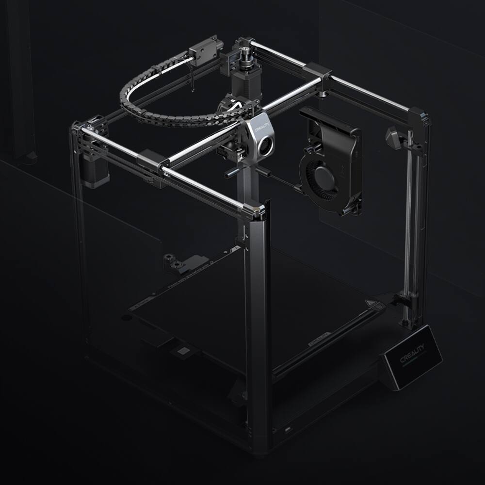 Alt View 16. Creality - K1 Max Speedy 3D Printer Basic Combo - Black.