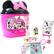 ACTIVITY TUB MINNIE 5 IN 1 SUFFOCATION RISK 30 edible pieces 1 R - CREATIVITY 30 edible pieces 1 R - CREATIVITY TUB CHOKING HAZARD WARNING: CONTENTS ON BACK 0.16 FL OZ (5 mL) EACH AMAZING 2T PARTY