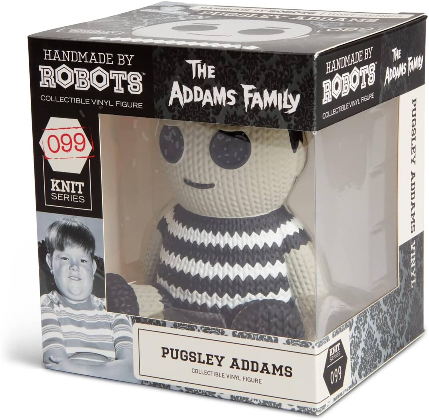 Pugsley A. Pgg9 Knit Series 099! Handmade by The Handmade Addams Family Robots Collectible Vinyl Figure.