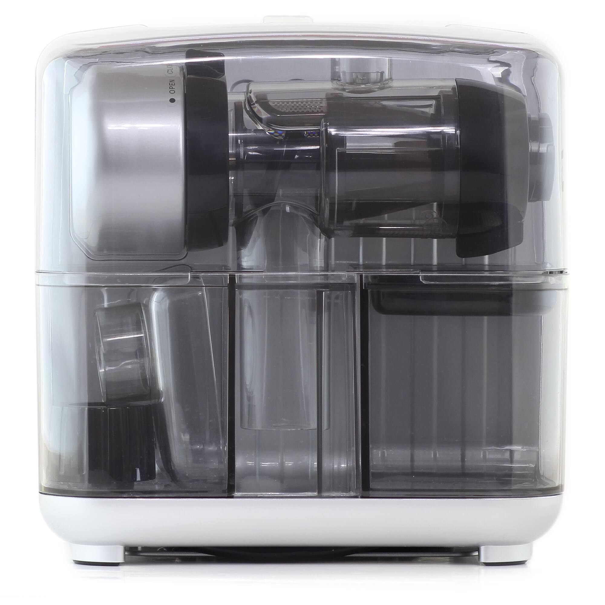 Alt View 2. Omega - JC3000RD13 Red 150 Watt Vertical Cold Press 365 Masticating Slow Juicer With 3-Stage Auger - Silver.