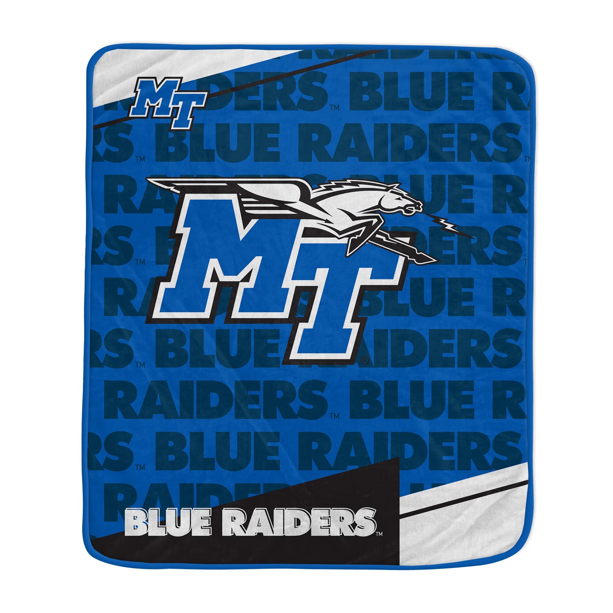 Pegasus - MTSU Blue Raiders 50" x 60" Diagonal Ghost Ultra Soft Blanket - Multicolor